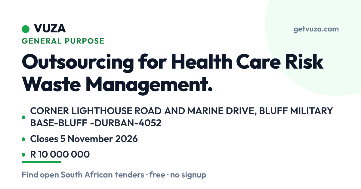 Outsourcing for Health Care Risk Waste Management., CORNER LIGHTHOUSE ...